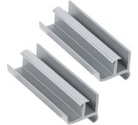 Kueohse Guía Inferior para Puerta de Ducha Corrediza: 3,5 cm de X 7,6 cm de, Fácil de Instalar para Puertas de Ducha de Vidrio (Paquete de 2)