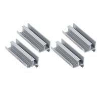 Kueohse Guía Inferior para Puerta de Ducha Corrediza: 3,5 cm de X 7,6 cm de, Fácil de Instalar para Puertas de Ducha de Vidrio (Paquete de 4)