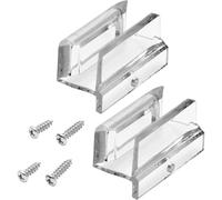Kueohse Guía Inferior para Puerta de Ducha Corrediza (Colgada Desde Arriba), Canales de 3/8 Pulgadas (Paquete de 2)