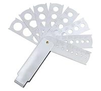 Kueohse Herramienta de Medición de Gemas Herramienta de Joyería Accesorio de Equipo de Joyería Calibrador de Gemas de Diamante Herramienta de Medición de Piedras para Gemas y Diamantes