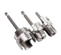 Kueohse Herramienta de Roscado de Tuberías Integrada de 3 Piezas, Tanto Interna Como Externa. Herramienta de Corte de Roscas de Tuberías de Doble Función para PVC de 1/2", 3/4" y 1".