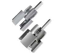 Kueohse Herramienta Integrada para Roscar Tuberías Internas y Externas, Herramienta de Corte de Roscas de Tubería de Doble Función, 1/2 Pulgada + 3/4 Pulgada