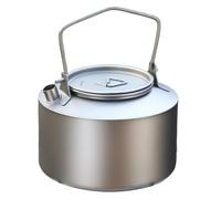 Kueohse Hervidor de Agua Ultraligero para Camping, Hervidor de Té de Titanio para Picnic, Hervidor de Agua Caliente para Camping.