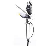Kueohse Hilanderos de Viento para Decoraciones de Águila Mecedora de Patio y Jardín, Molinos de Viento de Metal para Exteriores, Adornos para Césped, Esculturas de Viento