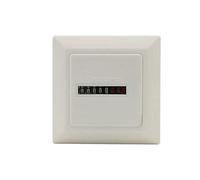 Kueohse HM-1 Timer Square Counter Digital 0-99999.99 Gauge 0.3W AC220-240V / 50Hz AC Hour Meter Hourmeter White