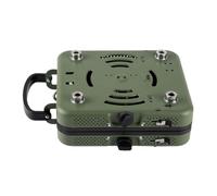 Kueohse Hornillo de camping al aire libre Picnic Cocina de gas plegable portátil de doble cabeza hornillo de gas Picnic Hot Pot Windproof