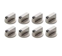 Kueohse Horno, 6 mm Aleación Botón Horno Interruptor Universal Plata Gas Estufa Botón Adecuado para Horno, Horno, Estufa de Gas