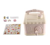 Kueohse Hucha de Casa con Etiqueta Engomada 3D Hucha Kawaii para NiñOs y Adultos Caja de Ahorro para Monedas Billetes Regalo de CumpleañOs, 1