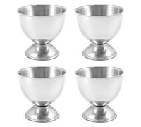 Kueohse Huevera Set Acero Inoxidable Huevos Duros Huevos Cocidos y Bandeja Suave Portaherramientas Cocina, Plata