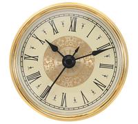 Kueohse Inserto de Reloj de Cuarzo de 70 mm, Movimiento de Cuarzo Redondo, Reloj en Miniatura, Reloj con Números Romanos Pequeños, Apto para Orificio B de 61 mm/3,1 Pulgadas de Diámetro