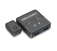 Kueohse Interruptor Compartidor de Impresora USB 3.0 2 Entradas 1 Salida 2 Computadoras Comparten 1 Impresora Udisk Mouse Teclado Disco Duro Controlador Externo