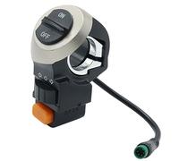 Kueohse Interruptor de Bicicleta EléCtrica, LáMpara Delantera de Scooter EléCtrico, Bocina de SeñAl, BotóN de Encendido/Apagado, Interruptor de Luz para Bicicleta EléCtrica