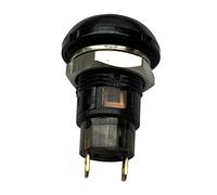 Kueohse Interruptor De BotÓN A PresiÓN Impermeable De 12 Mm SPST 2A IP67, Negro
