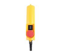 Kueohse Interruptor de Control de Desplazamiento de Grúa, Manija de Elevación Eléctrica, Resistente A la Lluvia, con Interruptor de Botón Pulsador de Parada de Emergencia
