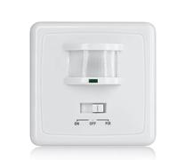 Kueohse Interruptor de Luz Automático PIR Infrarrojo de 220V Montado en la Pared, Interruptor de Luz LED con Sensor PIR.