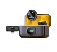 Kueohse J6 Micrófono Lavalier Inalámbrico Conectar y Jugar Micrófono de Solapa para Grabación de Video, Vlogs, Transmisión en y Entrevistas, IOS