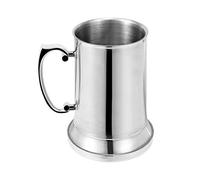 Kueohse Jarra de Cerveza de Acero Inoxidable de Doble Pared Tazas de Leche de Desayuno de CóCtel con Encargarse de de Café 560Ml