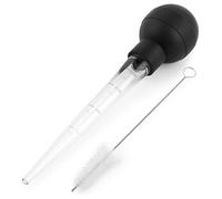 Kueohse Jeringa de silicona para asar con bola de succión y cepillo de limpieza para aromatizar carne, pollo, carne de res y al hornear, para inyectar adobos al asar - Herramienta para barbacoa