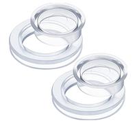 Kueohse Juego 2 Anillos con Orificio para Paraguas, Anillo con Orificio para Paraguas con Casquillo, TapóN para Paraguas, Cubierta para Orificio Mesa Al Aire Libre, TapóN Antipolvo