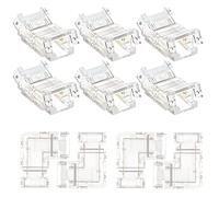 Kueohse Juego de 10 Conectores LED Cob de 2 Pines y 8 Mm para Tiras de Luces LED Cob de 8 Mm