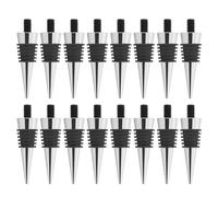 Kueohse Juego de 16 piezas de corchos de vino de metal, reutilizables, para bodas, vinos, fiestas, bares, etc