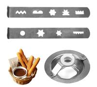 Kueohse Juego de 2 Accesorios para Galletas, 8 Formas, Accesorio para Galletas con Anillo de Conexión, para Picadora de Carne, Procesador de Alimentos