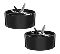 Kueohse Juego de 2 piezas de hoja cruzada para Magic 250 W mezcladora, exprimidor y batidora, piezas de batidora MB1001