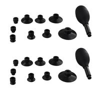 Kueohse Juego de 2 Ventosas para Lentes 10 en 1 con 18 Ventosas Intercambiables, Potente Ventosa Manual, Extractor de Lentes