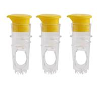 Kueohse Juego de 3 exprimidores de limones de 3 piezas, exprimidor manual de limones, exprimidor de limón portátil, prensa de frutas multifuncional para tu cocina