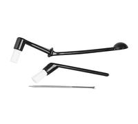 Kueohse Juego de 3 Herramientas de Cepillo de Limpieza de Café para MáQuina de Café Expreso Juego de Limpieza de MáQuina de Café de Cabeza de Grupo