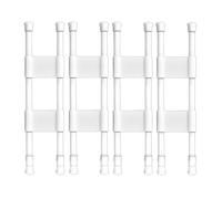 Kueohse Juego de 4 barras de sujeción ajustables para frigorífico, para autocaravanas, frigoríficos, accesorios de cocina, barras de nevera