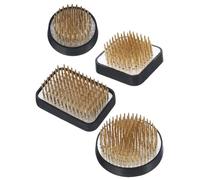 Kueohse Juego de 4 piezas de Ikebana Kenzan japonés para arreglos florales, 2,4 redondos, 1,6 cuadrados, 2,1 x 1,4 rectangulares y 1 redondo