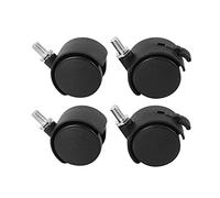 Kueohse Juego de 4 Rueda Castor Atornillable -2 con Funcion de Bloqueo