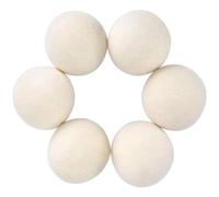 Kueohse Juego de 6 bolas de secado - Naturaleza Premium - Fabricado a partir de que reemplaza a las hojas de secado, quitapelusas, duraderas, fáciles de usar, 7 cm