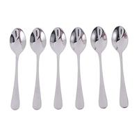 Kueohse Juego de 6 cucharas de café de acero inoxidable, 4,7