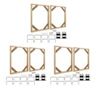 Kueohse Juego de 6 Marcos de Lienzo de Madera Maciza para Bricolaje, de Lienzo de 16X20 Pulgadas, Barras de Madera para Pinturas Al ÓLeo, Impresiones y Carteles