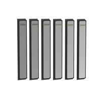 Kueohse Juego de 6 Piedras de Afilar de Diamante para Cuchillos, Kit de Placas para Afiladores de 180, 400, 800, 1500, 2000 y 3000