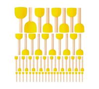 Kueohse Juego de 60 Esponjas Redondas para Pintar, 5 Tamaños de Pinceles para Pintar, Ideal para Bricolaje, Manualidades y Manualidades Infantiles.