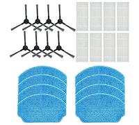 Kueohse Juego de Almohadillas para Fregona de Cepillo Lateral con Filtro de Repuesto Compatible con los Accesorios de Robot Aspirador BR150/BR151