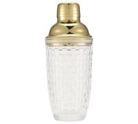 Kueohse Juego de Coctelera de Vidrio de 13 Oz - Coctelera de Vidrio para CóCteles, Cocteleras y Cocteleras Doradas