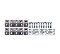 Kueohse Juego de Conector de Perfil de Aluminio Serie 2020 50 Piezas de Soporte de Esquina para Accesorios de Perfil de Aluminio con Ranura de 6 Mm