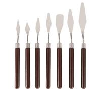Kueohse Juego de cuchillos de aceite de 7 piezas para mezclar aceite Pala de aceite Paletas de aceite Herramientas de pintura acrílica de aceite para mezclar colores