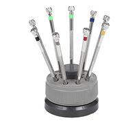 Kueohse Juego de Destornilladores de PrecisióN de Acero de 0,5-2,5 Mm/9 Piezas para ReparacióN de Relojes Hoja de PortáTil Surtido de Herramientas Ranuradas