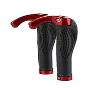 Kueohse Juego de empunaduras de Extremo Barra de Mano Manillar de Bloqueo de Ciclismo de Bicicleta Bicicleta de Montana-Rojo