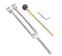 Kueohse Juego de horquilla de curación de chakras 128 Hz, aleación de aluminio, terapia bioacústica para plata ajustable de colores