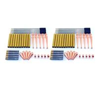 Kueohse Juego de Kits de Bolígrafos Fancy Slimline de Madera Torneada X 10, Acabado en Cobre, Mecanismo de