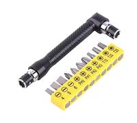 Kueohse Juego de Llaves de Tubo Hexagonal de 1/4 Pulgadas en Forma de L con 10 Piezas de Varios Puntas de Destornillador en áNgulo Kit de Herramientas de Mano