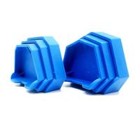 Kueohse Juego de Moldes de Base de Bandejas de ImpresióN Formadoras de Base de Modelo Dental de 6 Uds para Recorte de FundicióN de Modelo de Yeso de Laboratorio