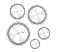 Kueohse Juego de Plantillas para Acolchar con Regla Circular de 5 Piezas, Plantillas Circulares para Acolchar, Dibujo, Regla Cortadora de CíRculos para Colchas Redondas AcríLicas