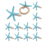 Kueohse Juego de Servilleteros con Forma de Estrella de Mar, 12 Unidades, Costas Oceánicas, Decoración Náutica para Mesa de Boda, Fiesta, Playa